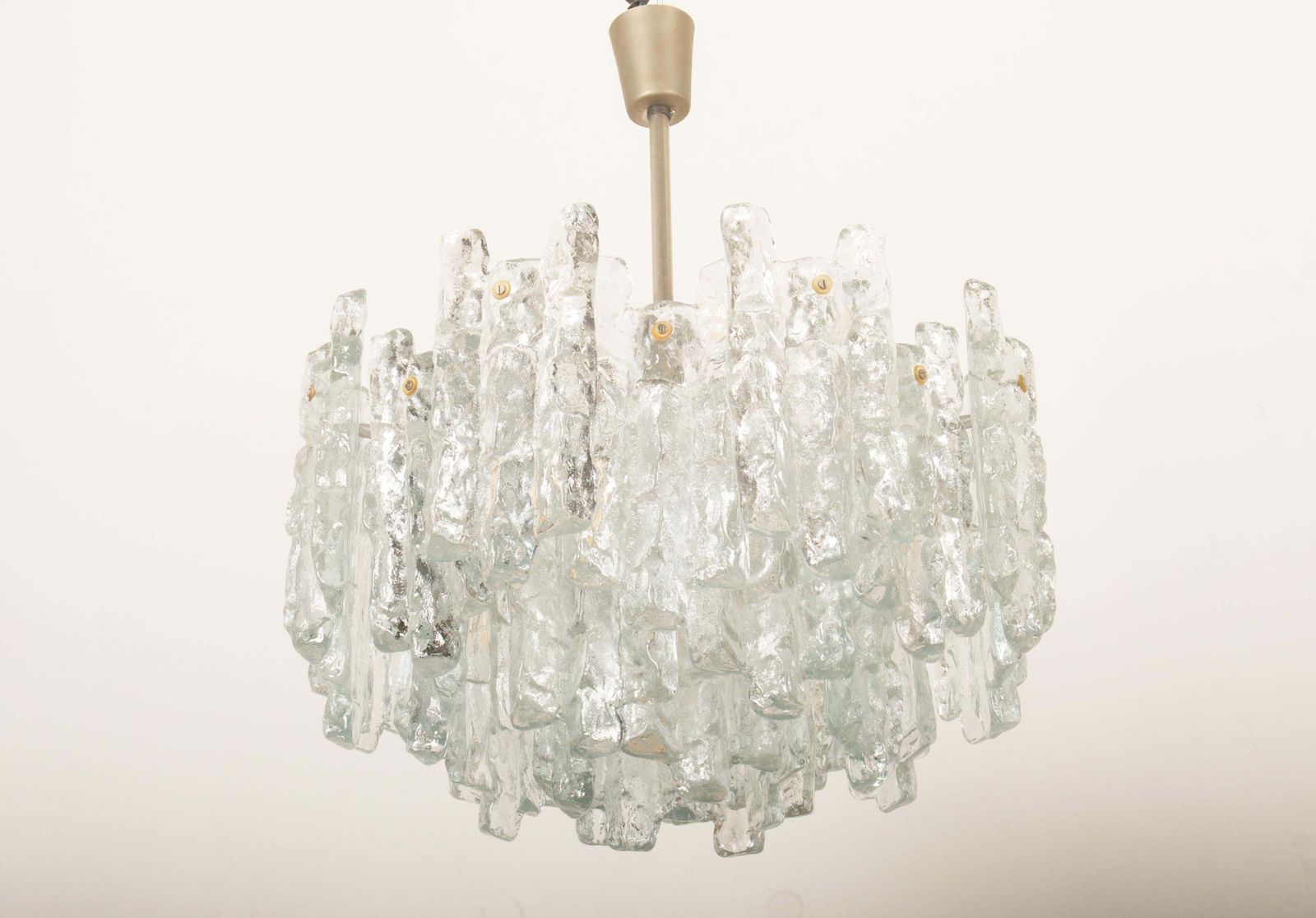 photo for sale Impressive Austrian Kalmar "Fuente" Crystal Ice Glass Chandelier