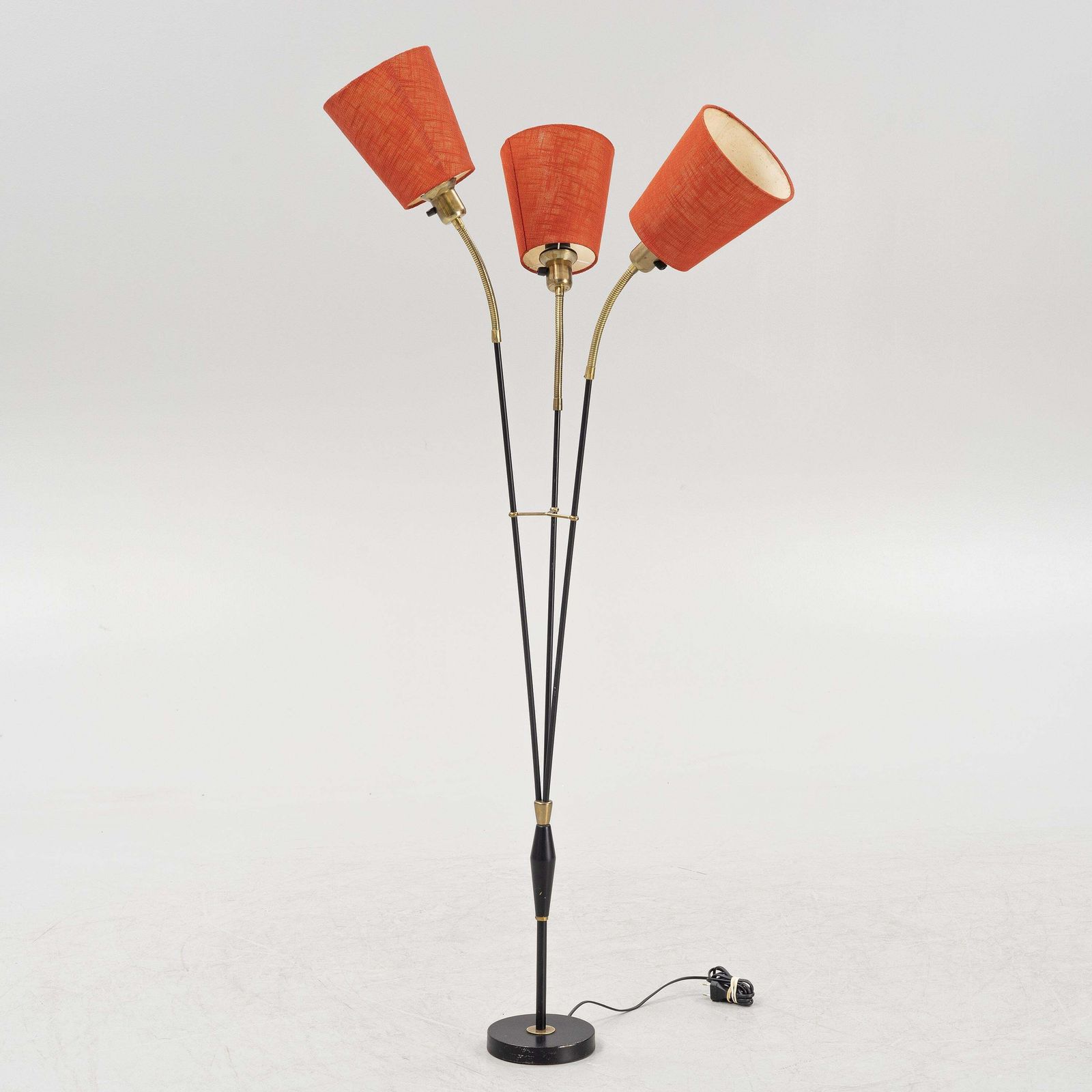 Scandinavian Modern Three Arm Floor Lamp By Ateljé Lyktan photo for sale