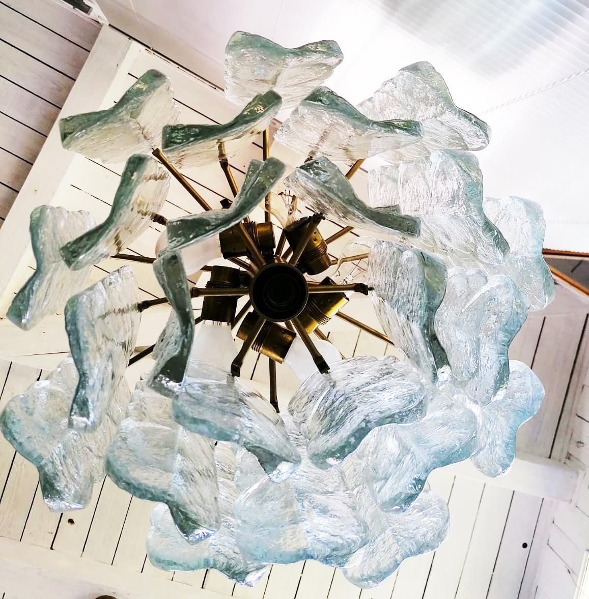 photo vinterior J. T. Kalmar Citrus Swirl Crystal Glass Chandelier