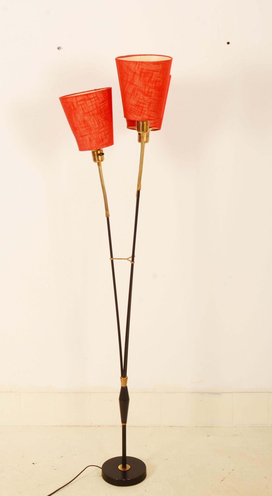 Lighting Scandinavian Modern Three Arm Floor Lamp By Ateljé Lyktan photo