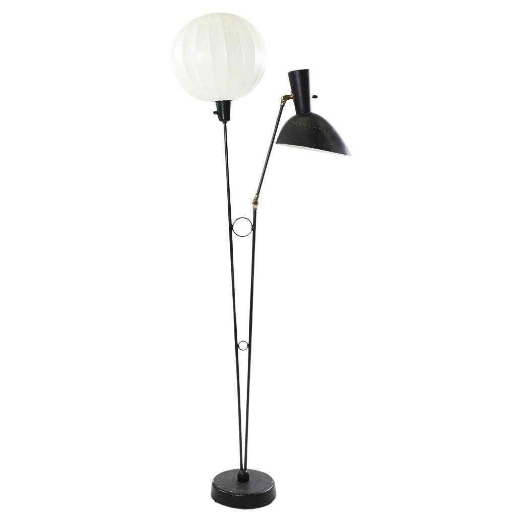 Rare Floor Lamp By Hans Bergström For Ateljé Lyktan From The 1950s