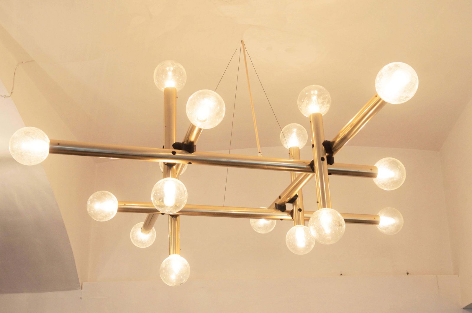 Large Atomic Rs System Chandelier By Kalmar photo for sale