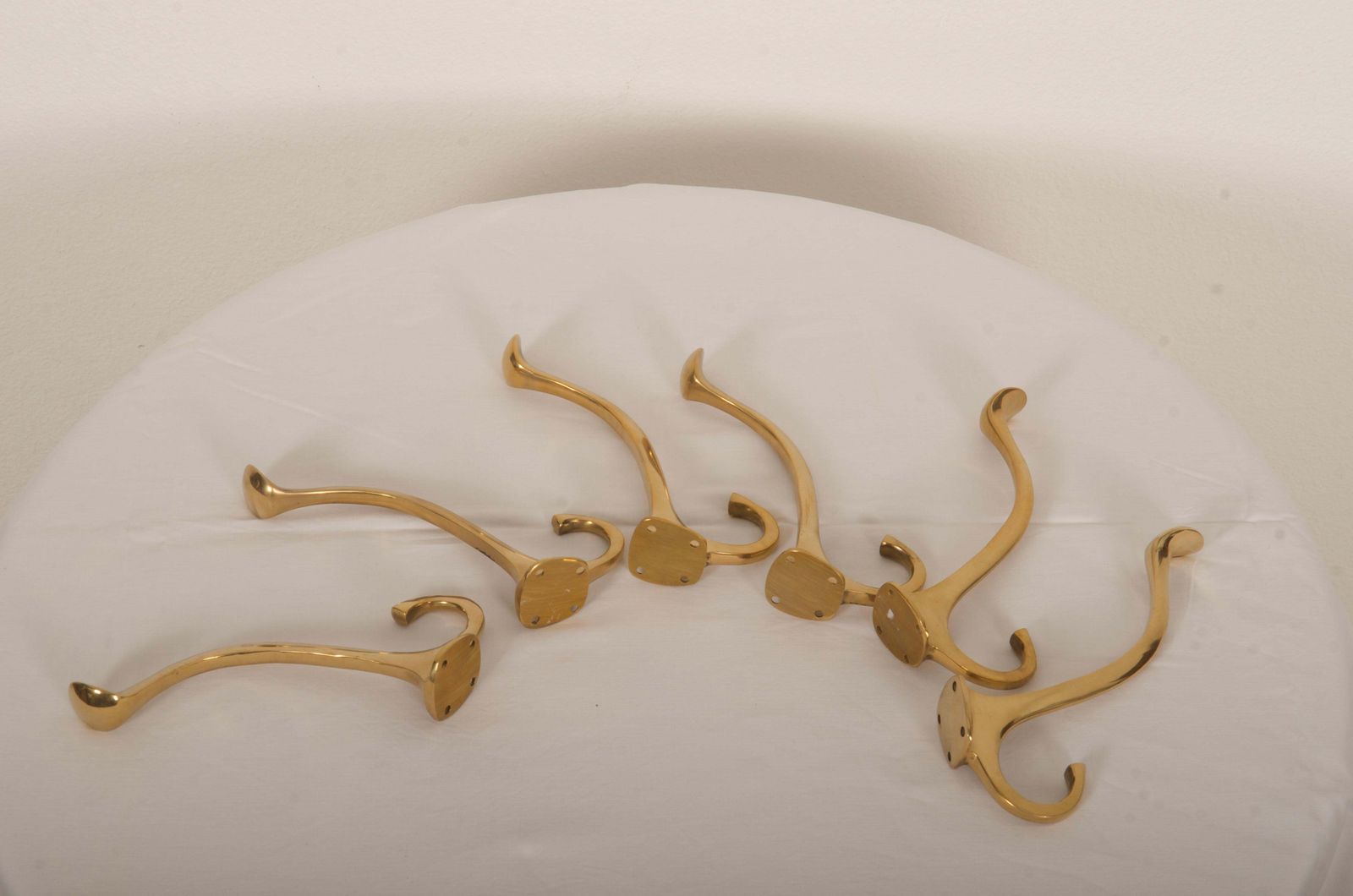 Art Nouveau Brass Coat Hook photo vintage