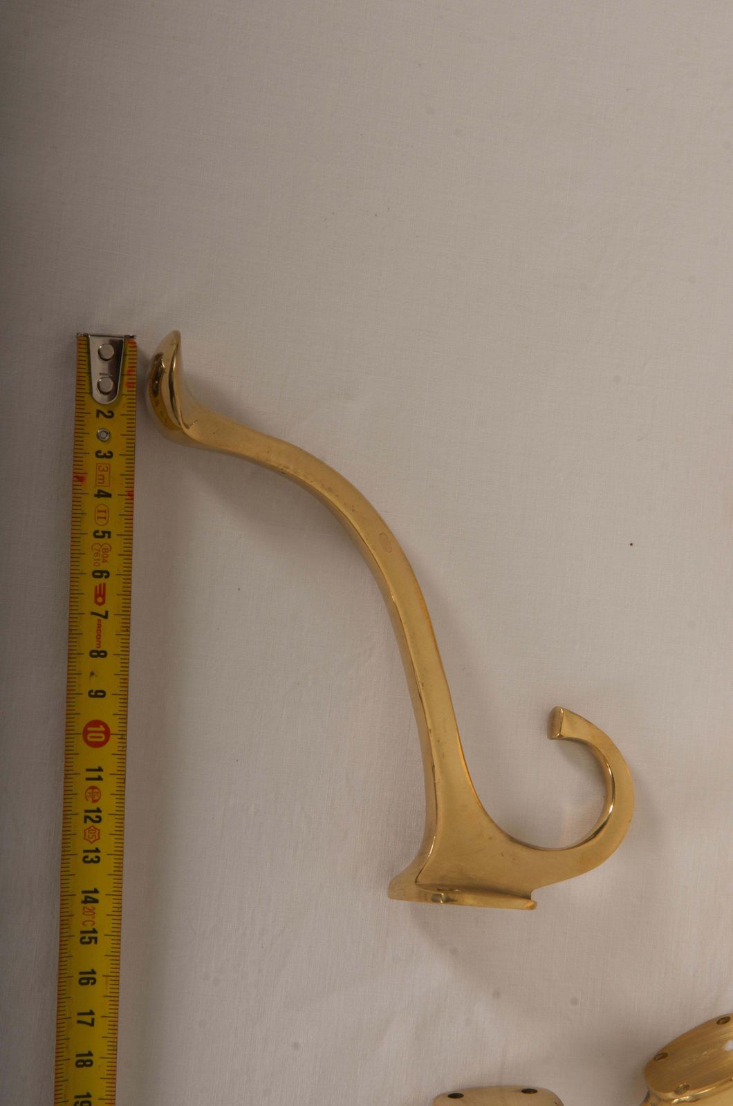 photo for sale Art Nouveau Brass Coat Hook