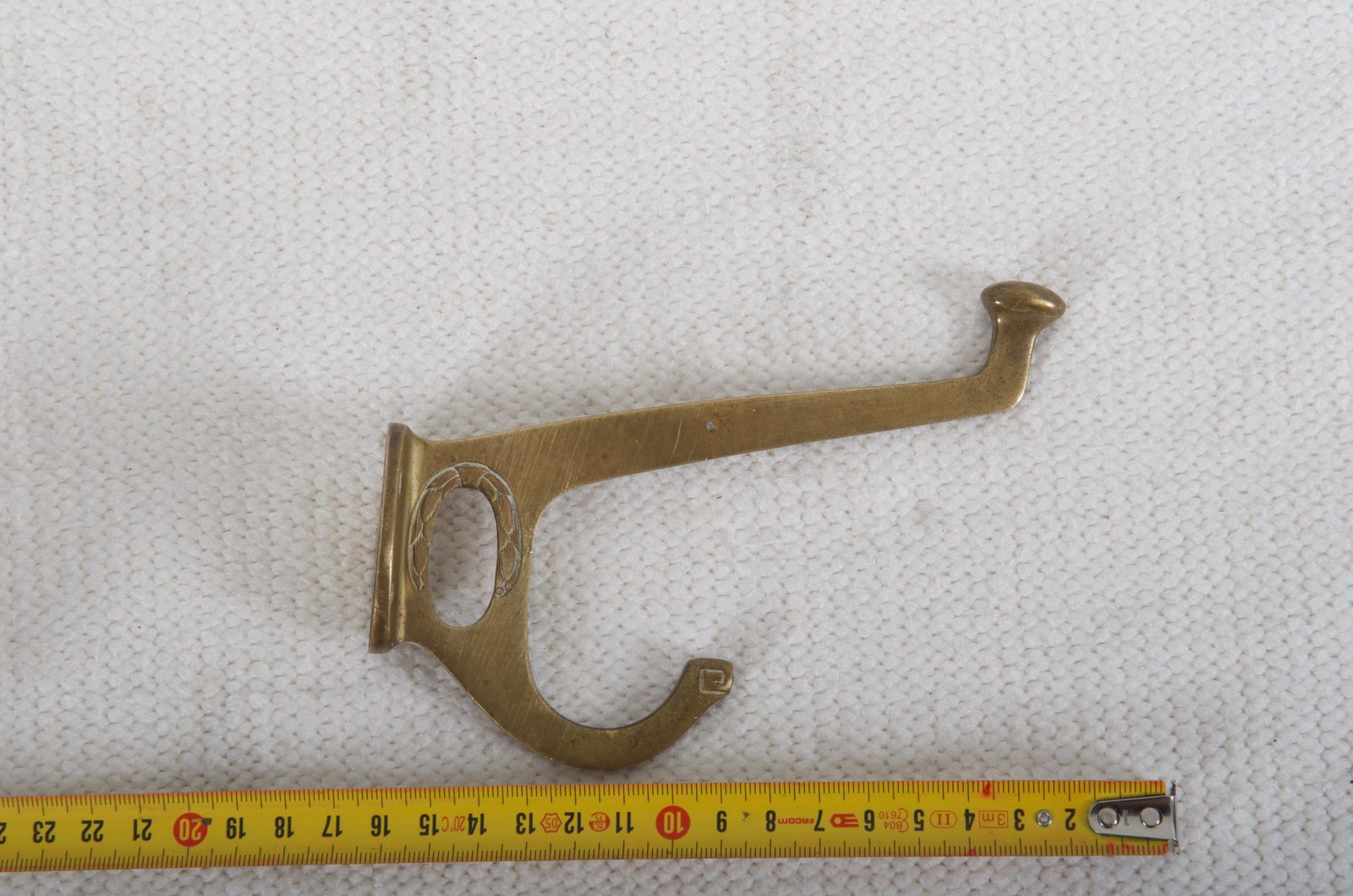 Art Nouveau Brass Coat Hook photo Furniture
