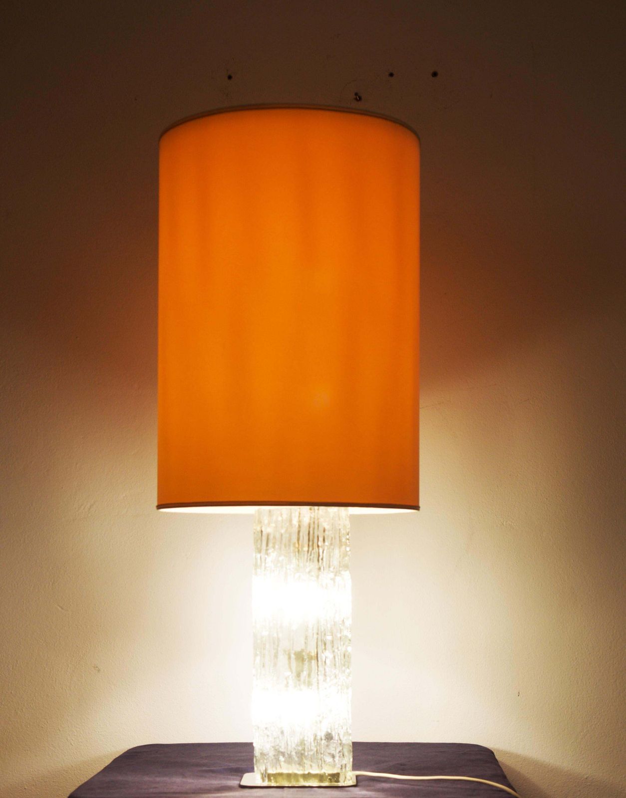 photo vinterior Table Lamp By Kalmar Frankenberg With An Illuminated Ice Glass Stand