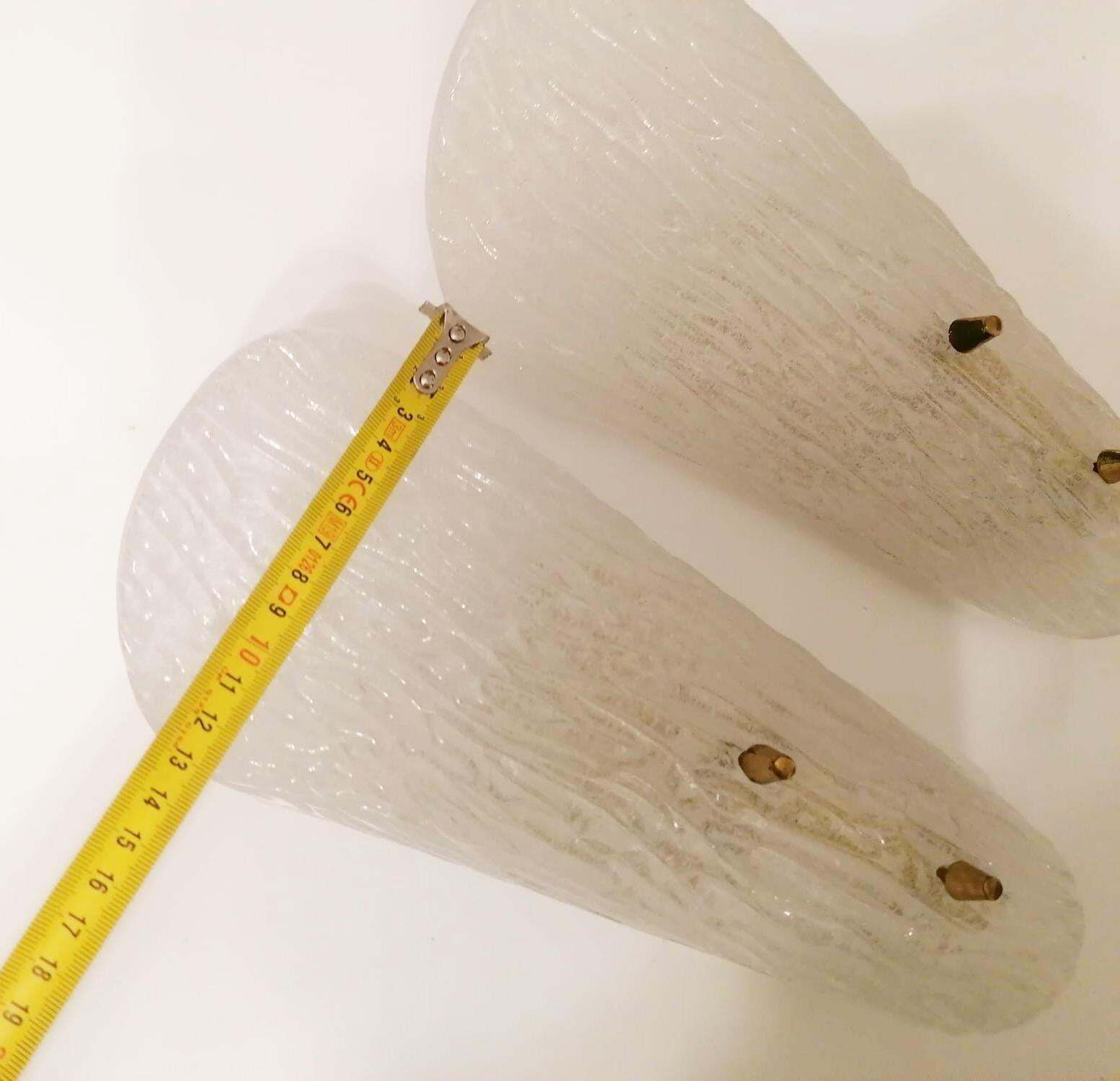 Ice Glass J.T. Kalmar Sconce photo vintage