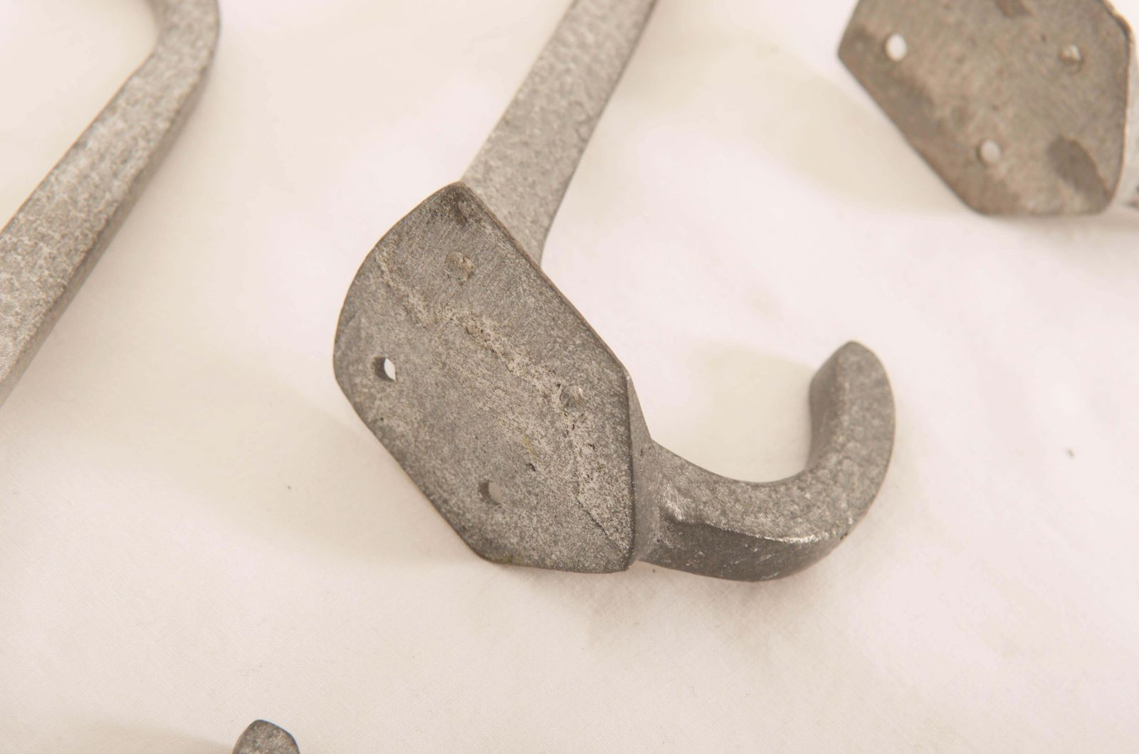 Set Of Four Vienna Secession Aluminum Coat Hooks photo for sale