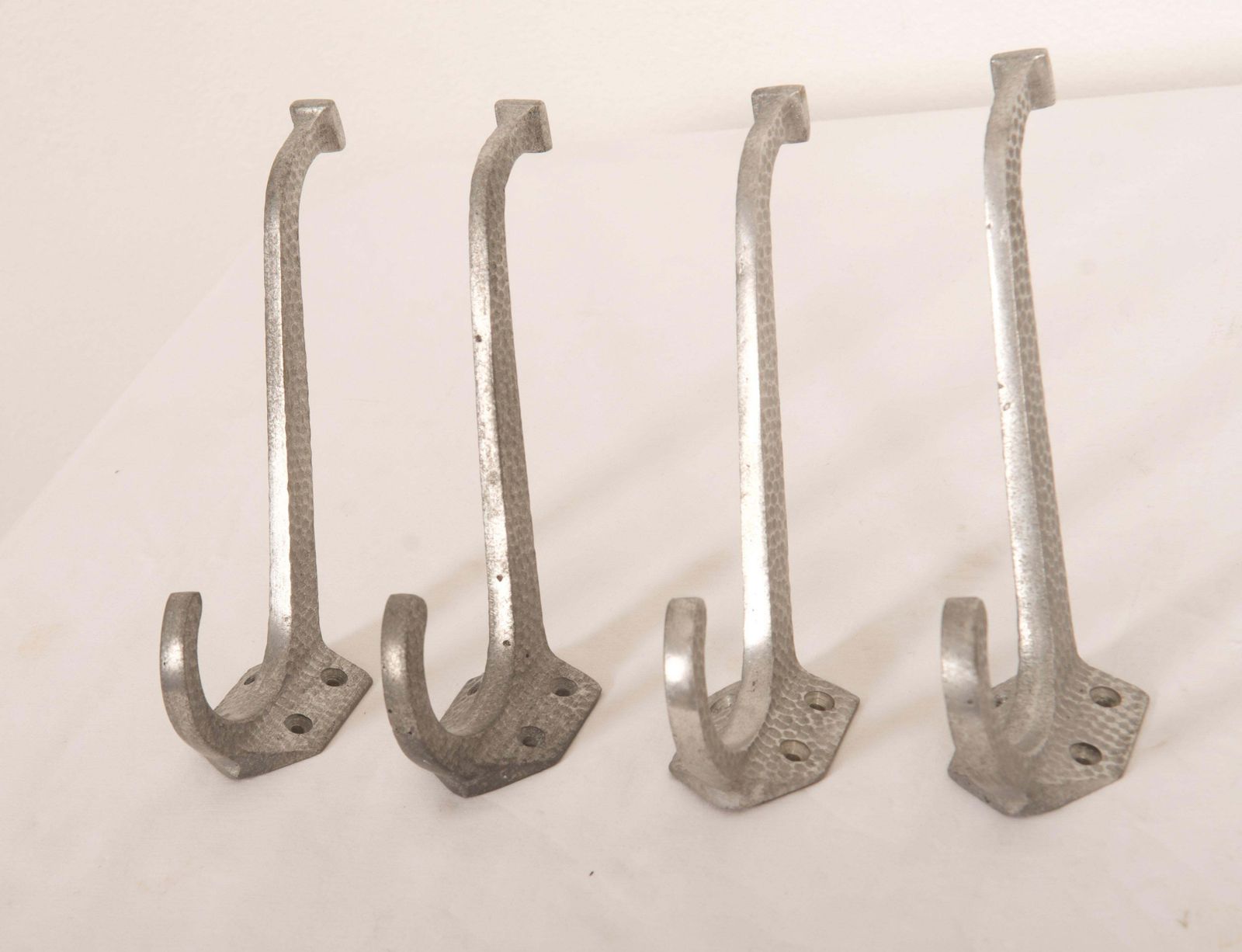 Set Of Four Vienna Secession Aluminum Coat Hooks photo vinterior