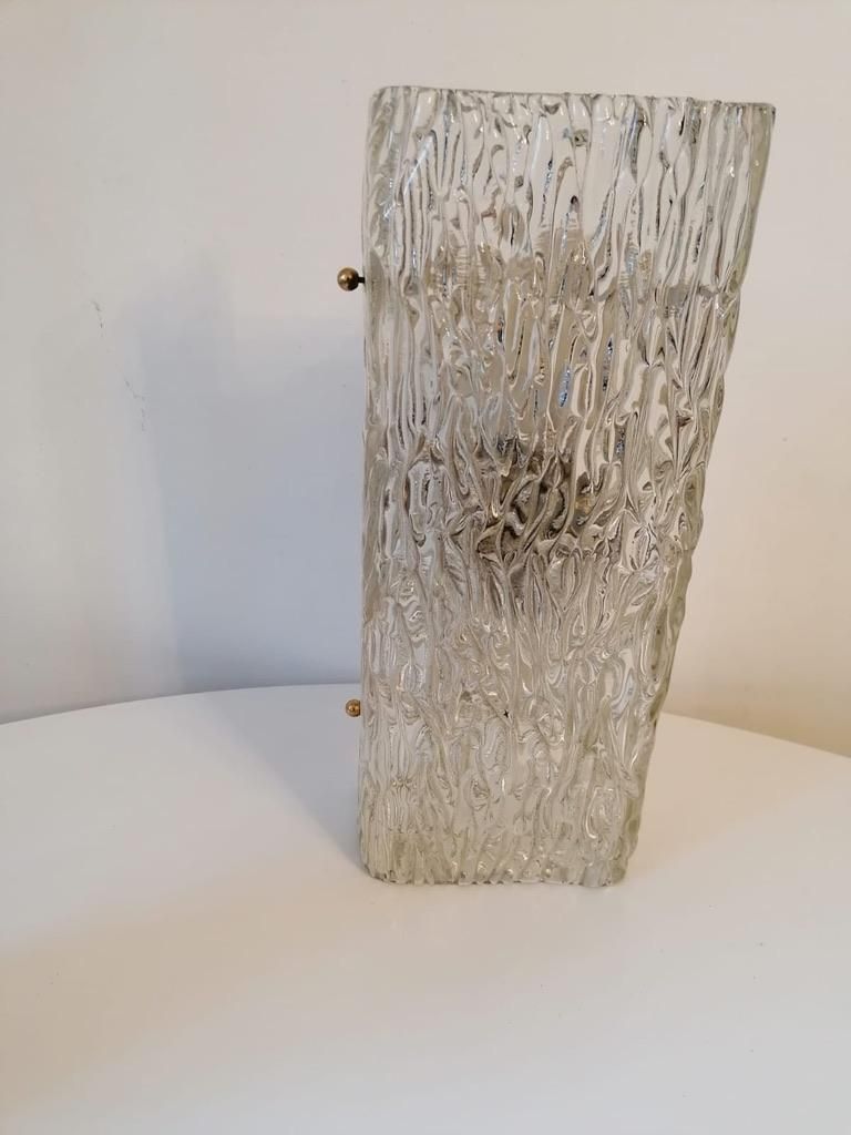 Structured Glass Wall Lights Sconces By Kalmar photo buy