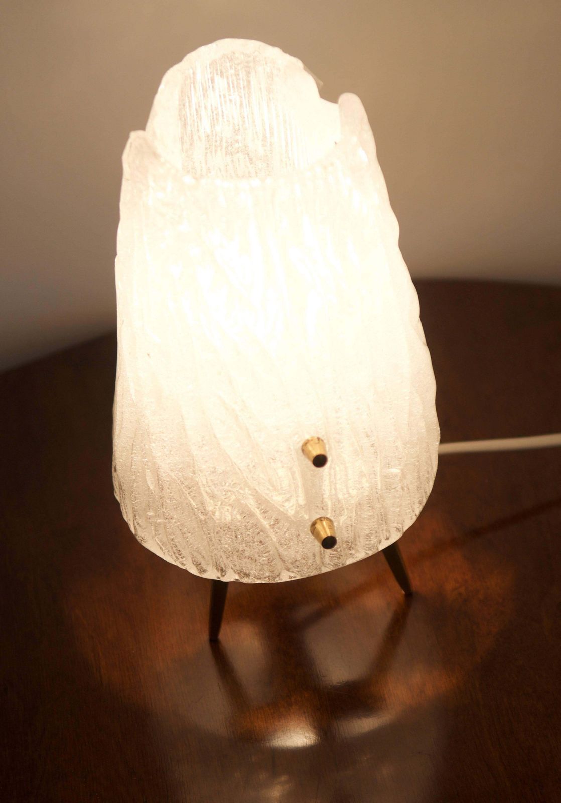 Ice Glass Table Lamps By "Kalmar" Vienna photo 2627.0