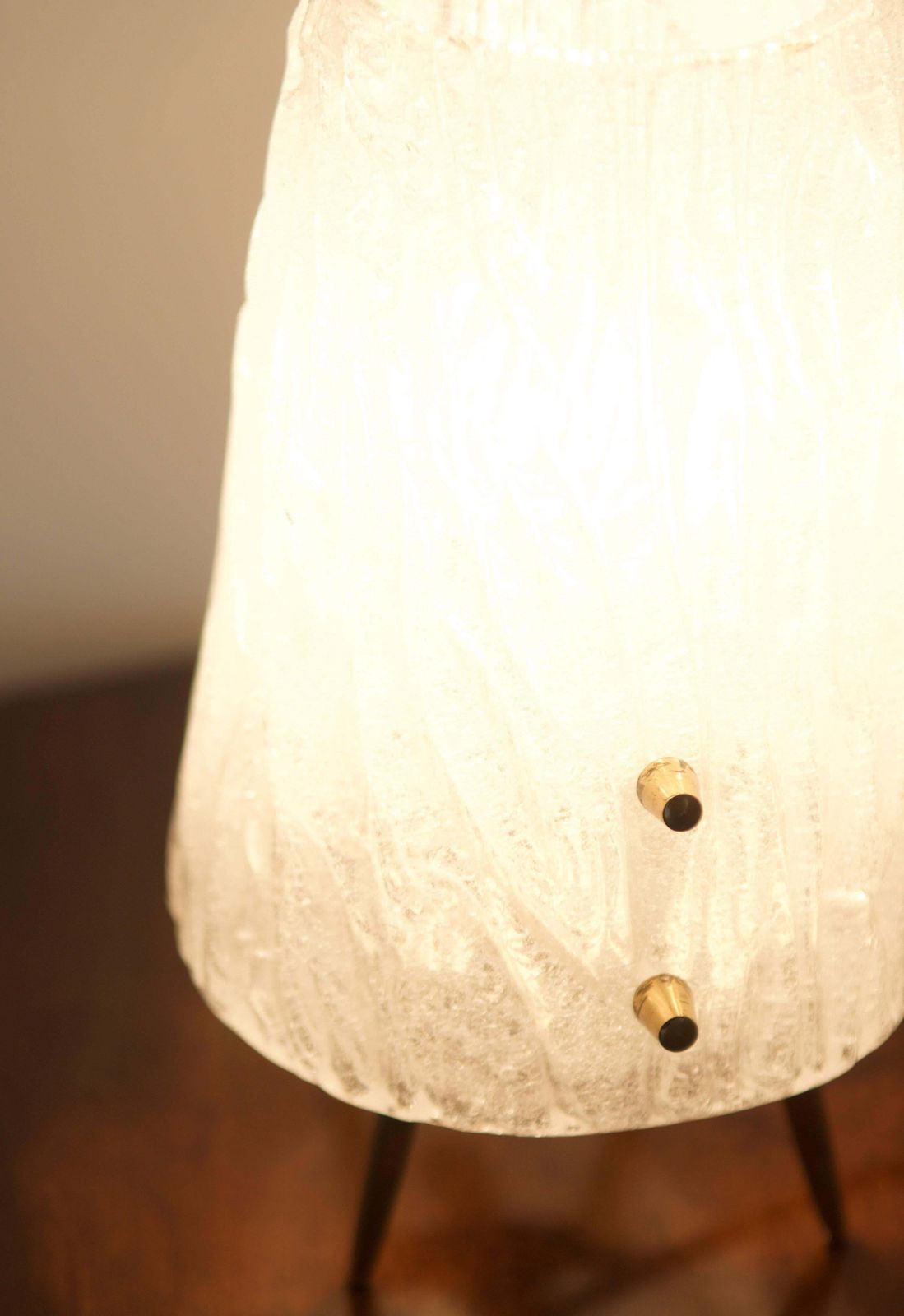 Ice Glass Table Lamps By "Kalmar" Vienna photo vinterior