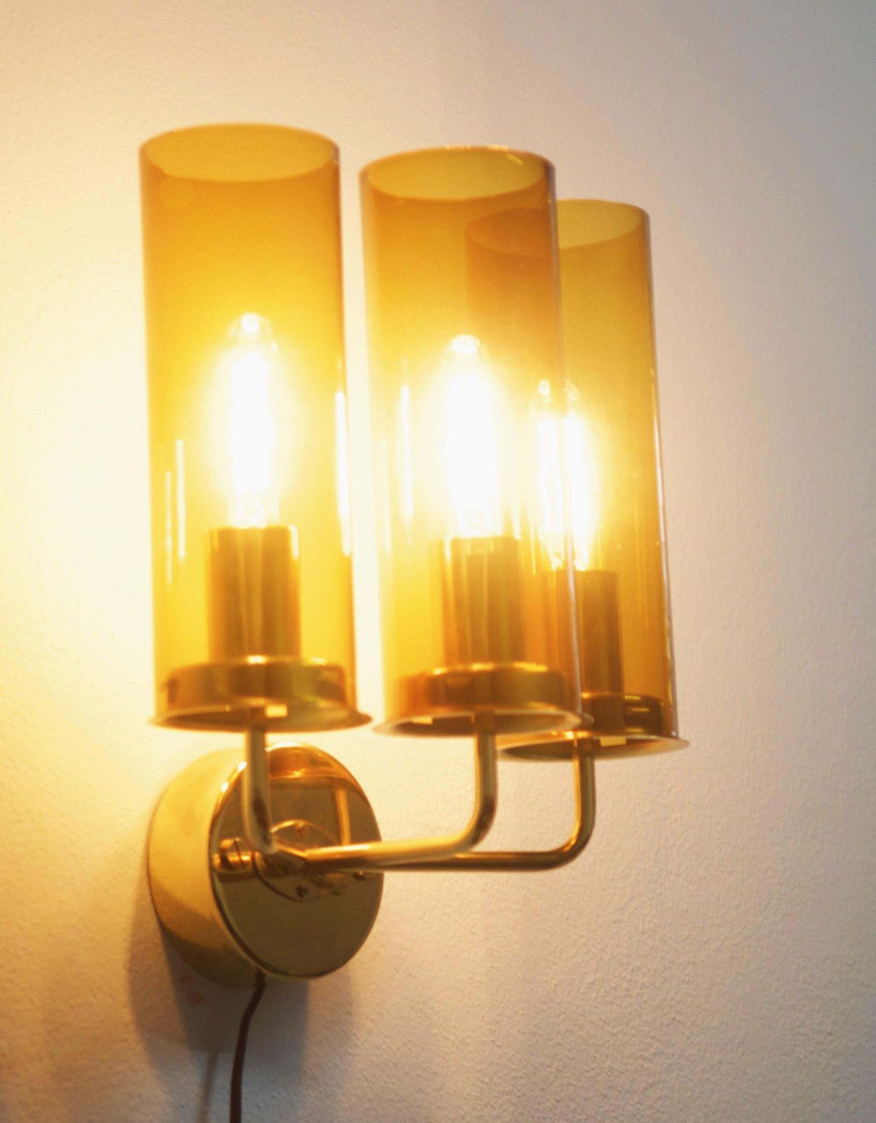 Pair Of Wall Lamps By Hans Agne Jakobsson Model V 169/3 photo Lighting