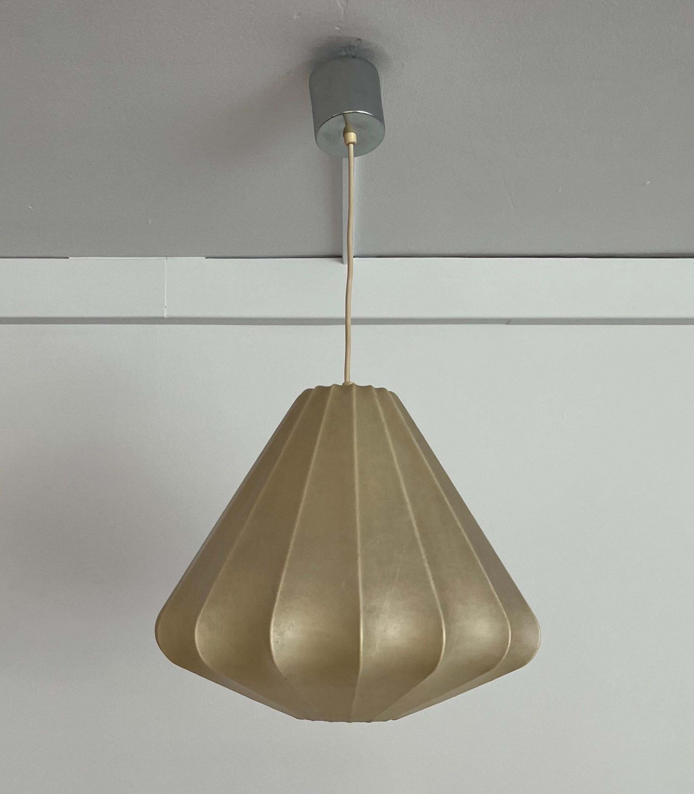 Mid Century German "Cocoon" Chandelier By Goldkant Leuchten, 1960s photo furniture