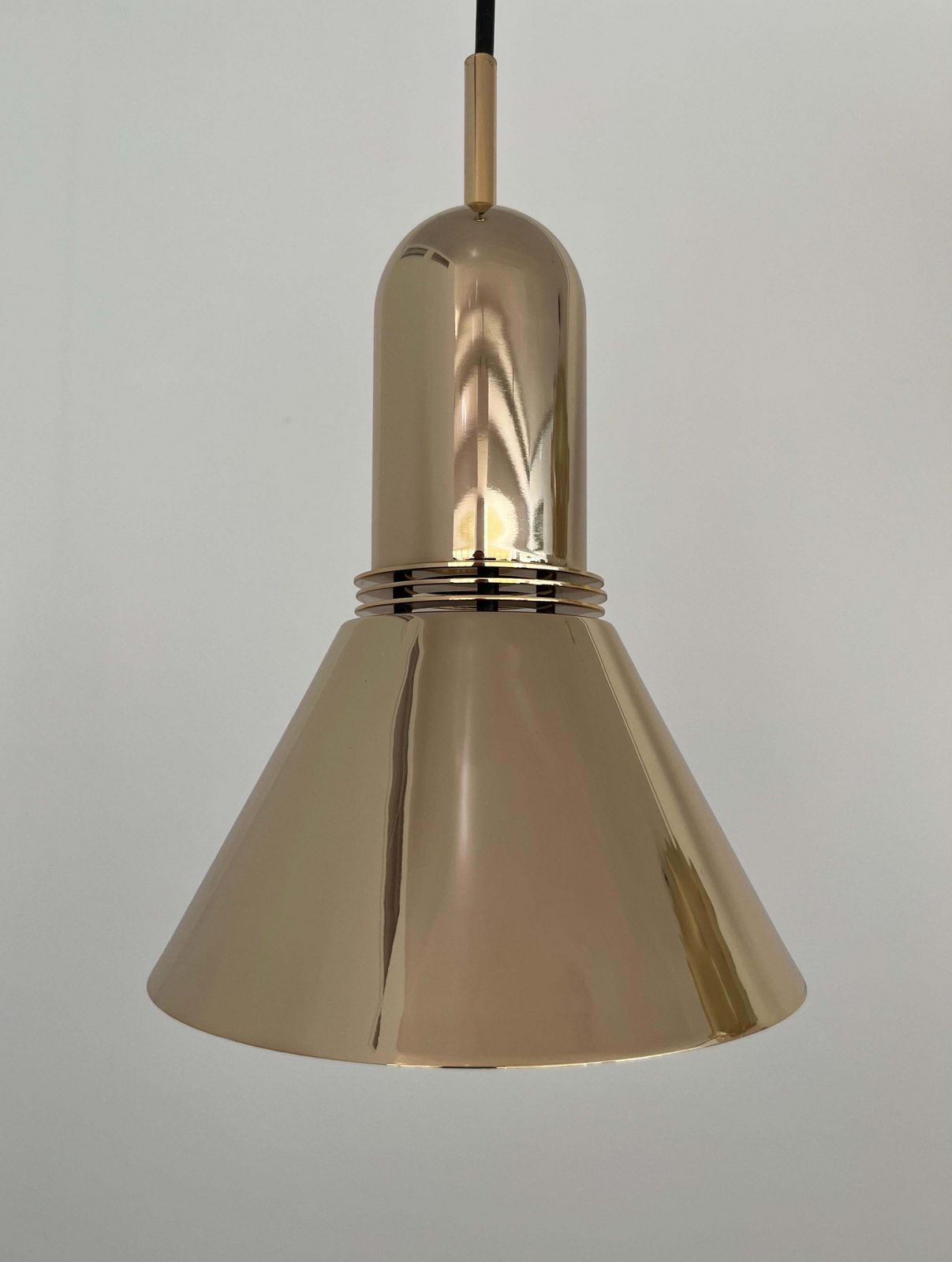 2917.0 Mid Century Set Of Three Gold Chandeliers By Estiluz, Barcelona, 1970s photo