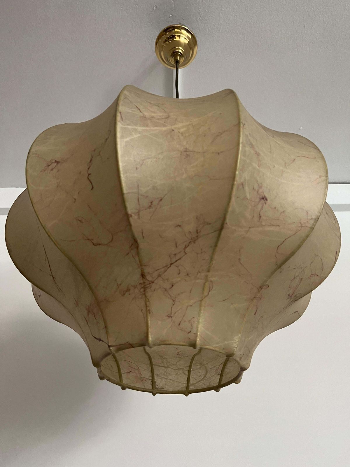 Mid Century German "Cocoon" Chandelier By Goldkant Leuchten, 1960s photo furniture