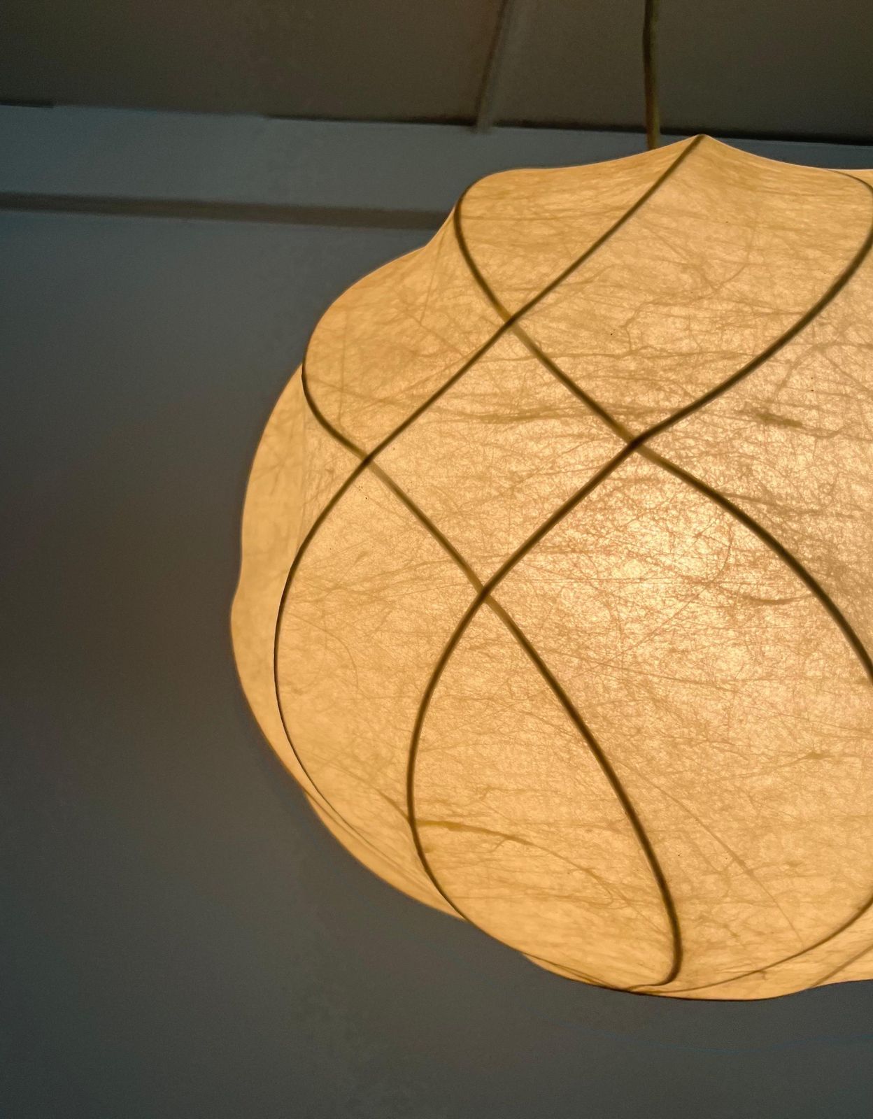 photo for sale German Mid Century Cocoon Chandelier By Friedel Wauer For Goldkant, 1960s