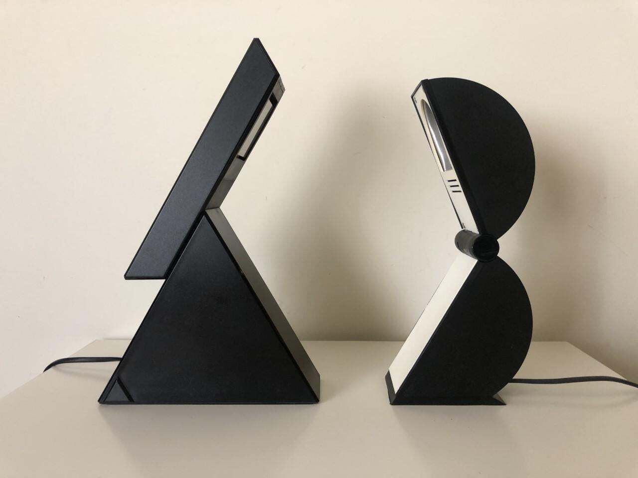Set Of "Delta" And "Disco" Table Lamps  By Mario Bertorelle For Jm Rdm, 1980s photo Lighting