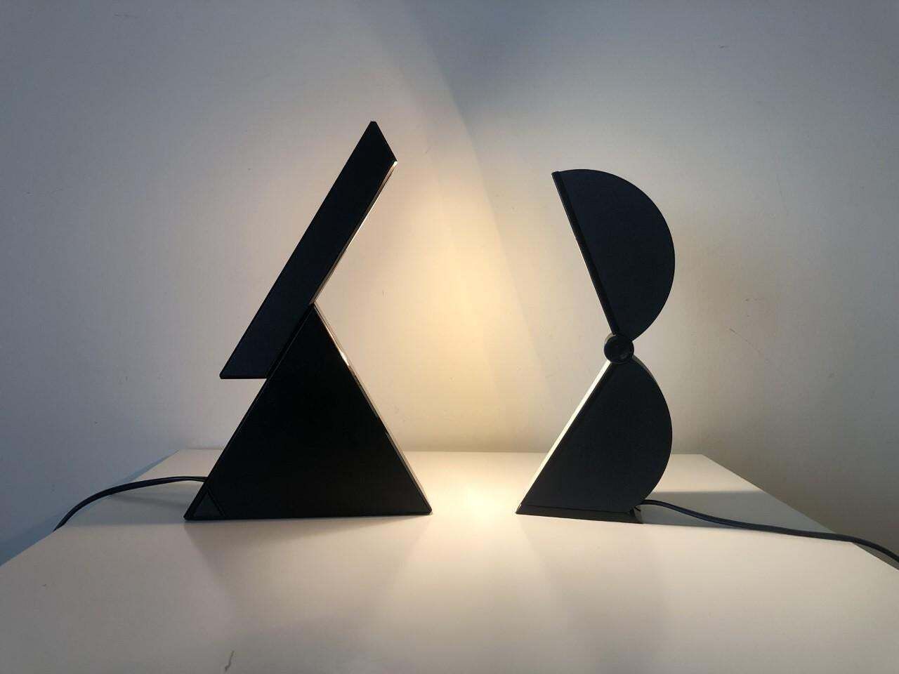 Set Of "Delta" And "Disco" Table Lamps  By Mario Bertorelle For Jm Rdm, 1980s photo buy