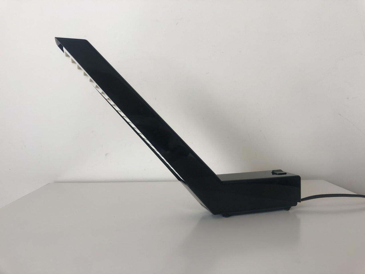 Pair Of "Delamp" Dutch Black Lamps By Rob Wermenbol For Indoor, 1980s photo 1049.0