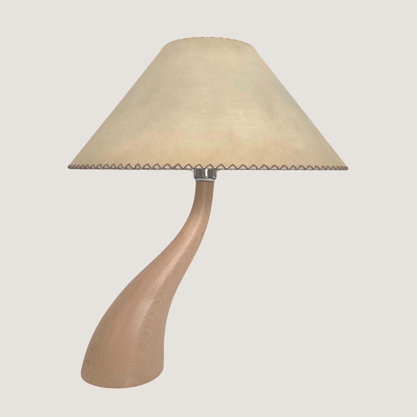 photo buy Postmodern Pair Of "Bonsai" Wood Table Lamps By Blauet, Barcelona, 1990s