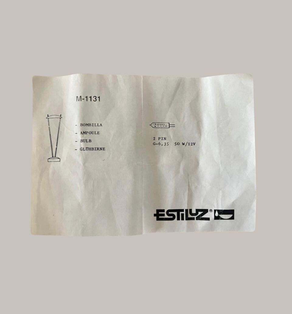 photo furniture Postmodern Pair Of Aluminium Table Lamps By Leonardo Marelli For Estiluz, 1980s