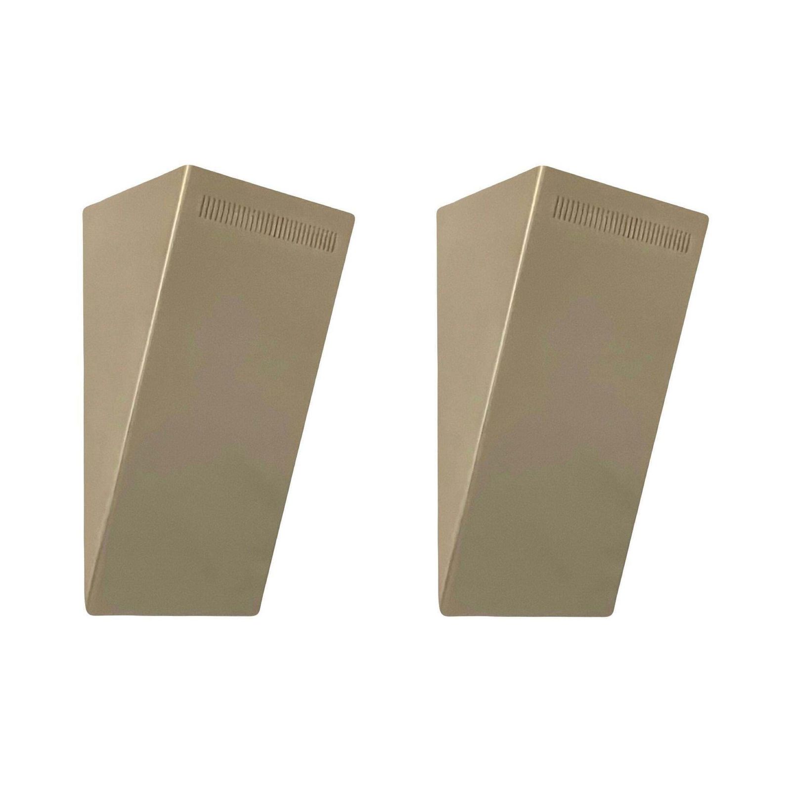 photo vintage Postmodern Set Of Three Gold Metal Wall Sconces By Estiluz, Barcelona, 1990s