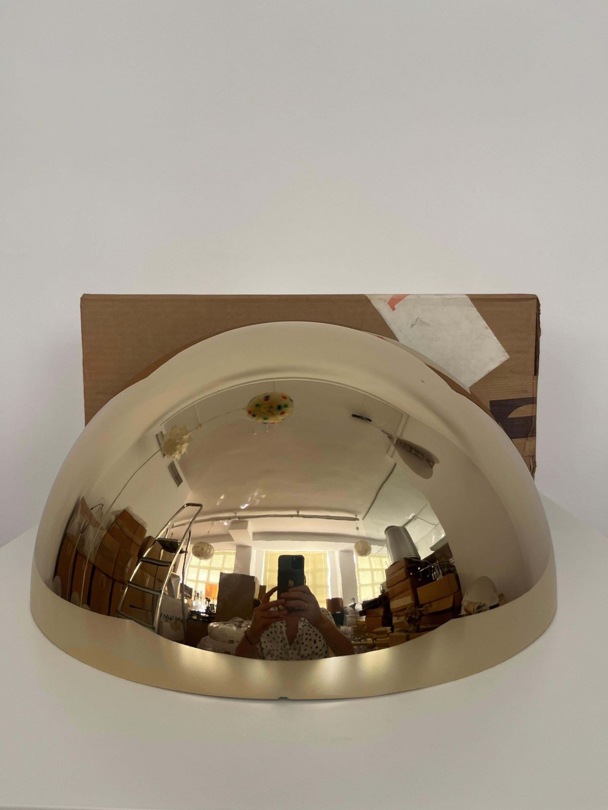 Mid Century Large Gold Set Of Three Wall Sconces By Estiluz, Barcelona, 1970s photo buy