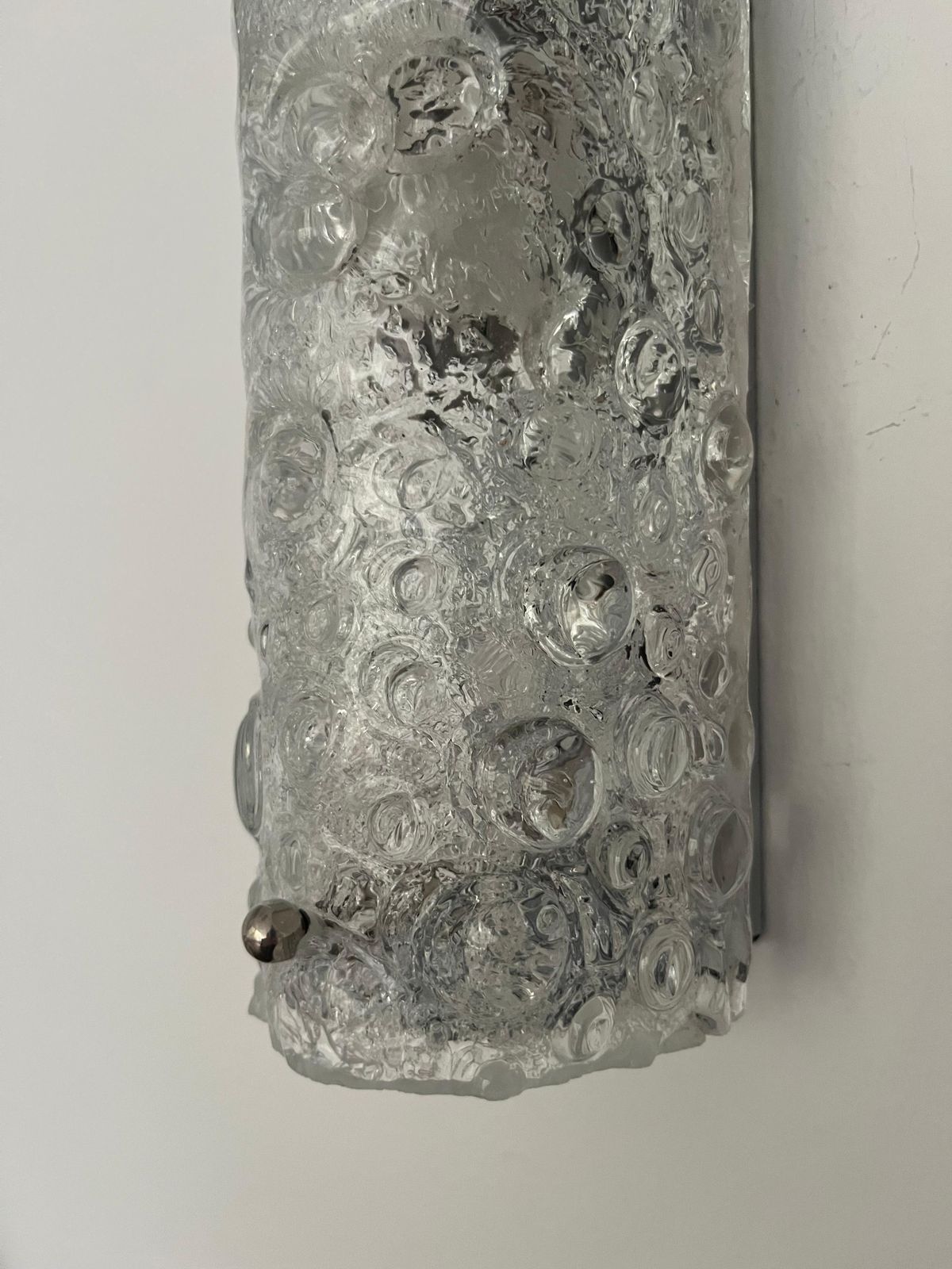 German Mid Century Pair Of Bubbles Murano Wall Sconces By Hillebrand, 1970s photo Lighting