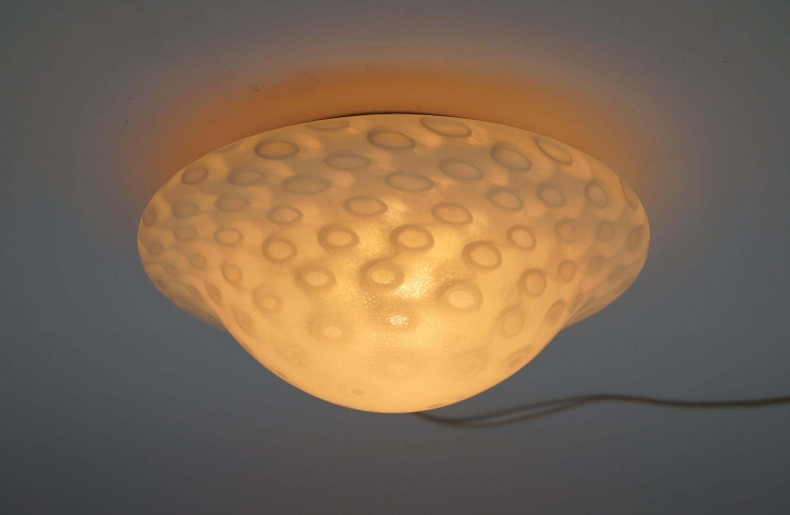 Vintage Glass Flush Mount By Aloys Ferdinand Gangkofner For Peill & Putzler, 1 photo Lighting