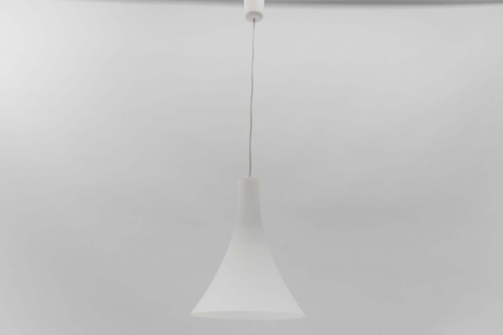 Rare Glass Ceiling Lamp "Tokio" By Wilhelm Braun Feldweg For Peill & Putzler photo for sale