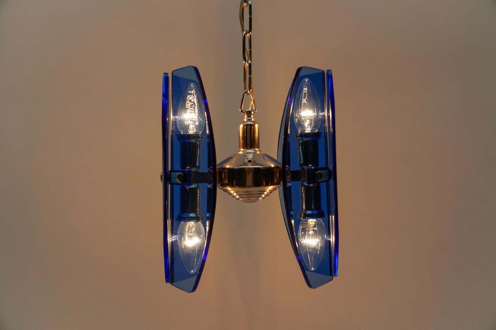 667.0 2. Of 2 Mid Century Modern Ceiling Lamp By Antonio Lupi For Veca Italy, 1960s photo