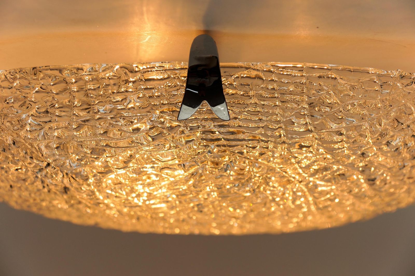 photo furniture 1. Of 2 Huge Glass Flush Mount By Kaiser Leuchten, 1960s Germany