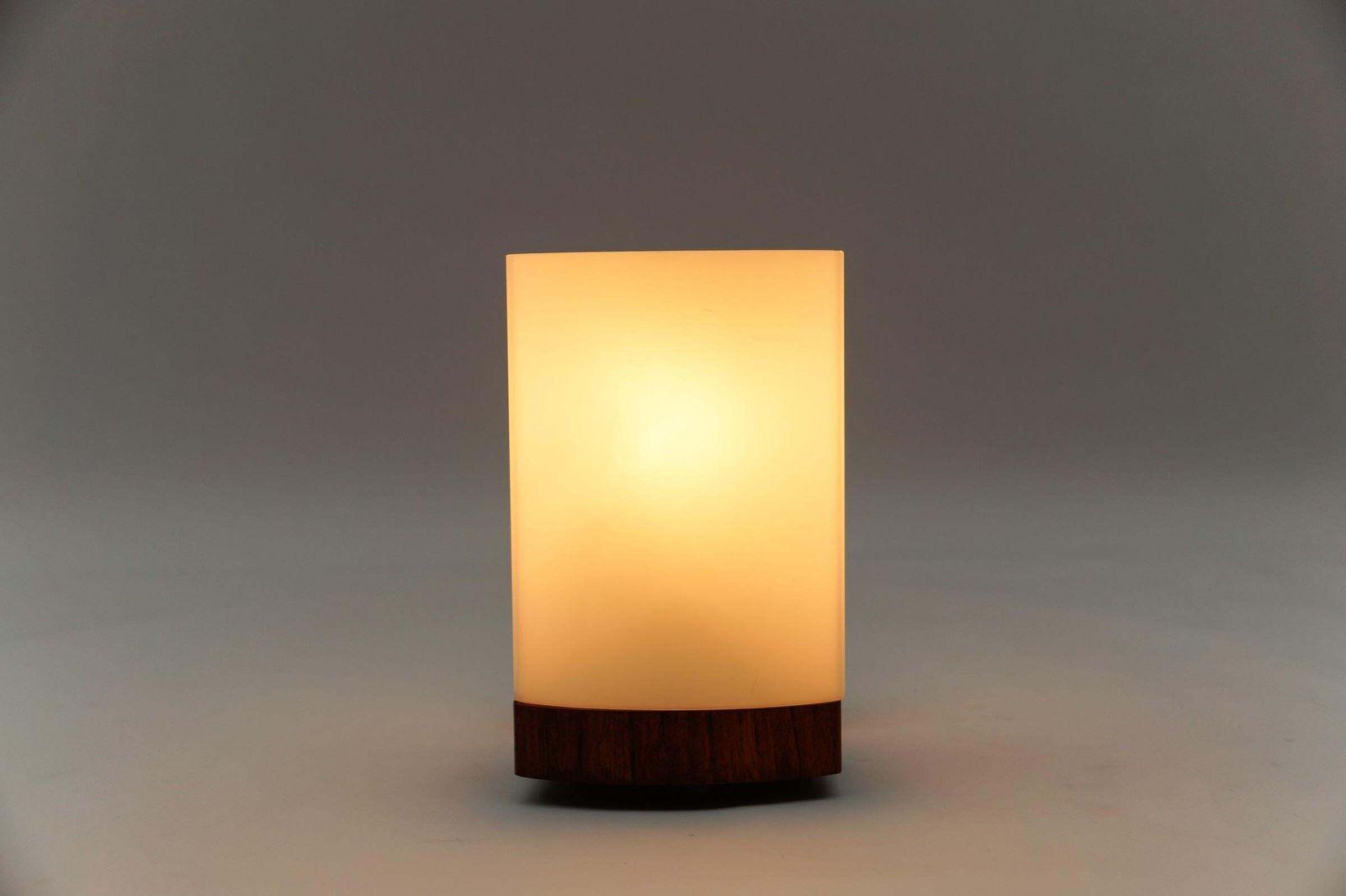 Teak And Opaline Glass Wall Lamp By Kaiser Leuchten, 1960s photo for sale