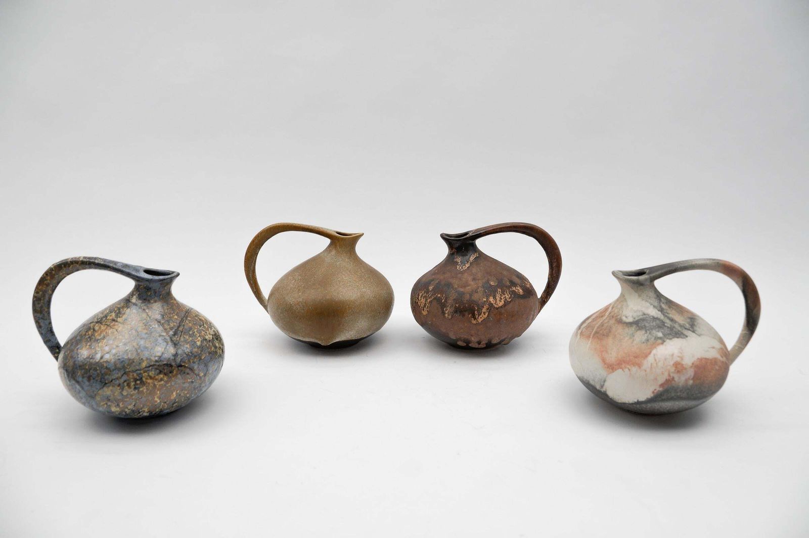 photo buy Set Of 4 Pottery Vases "313" Designed By Kurt Tschörner Ruscha, Germany, 1960s