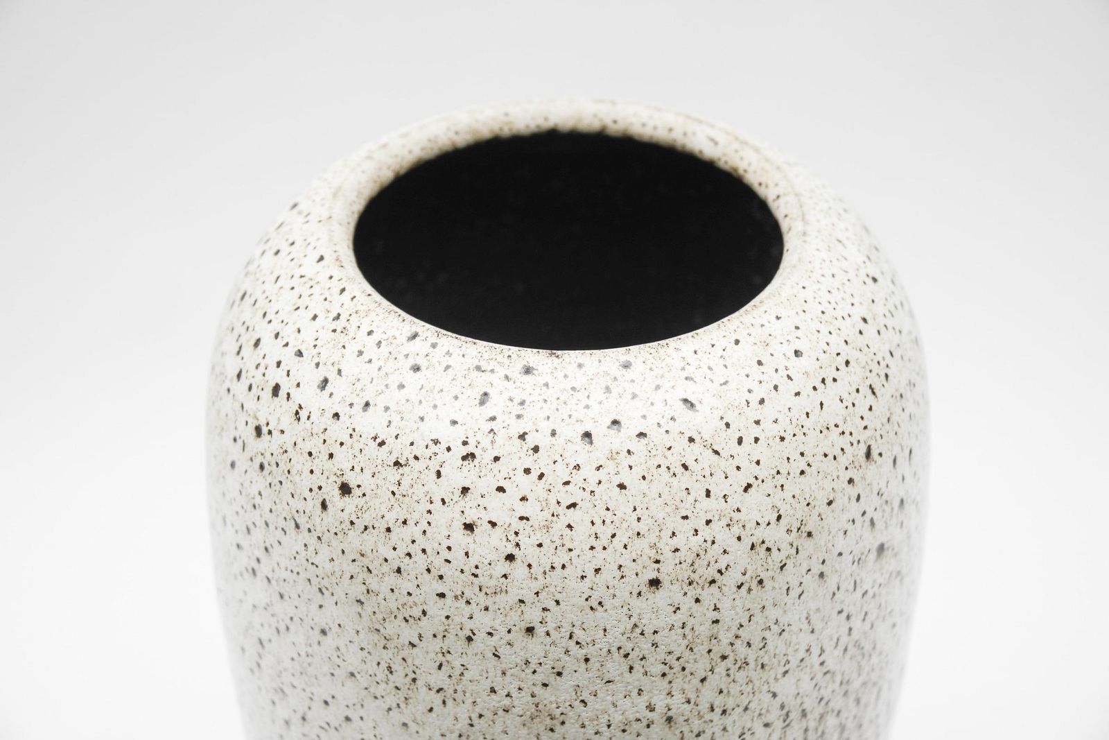 White & Black Studio Ceramic Floor Vase By Wilhelm & Elly Kuch, 1960s, Germany photo Home Decor