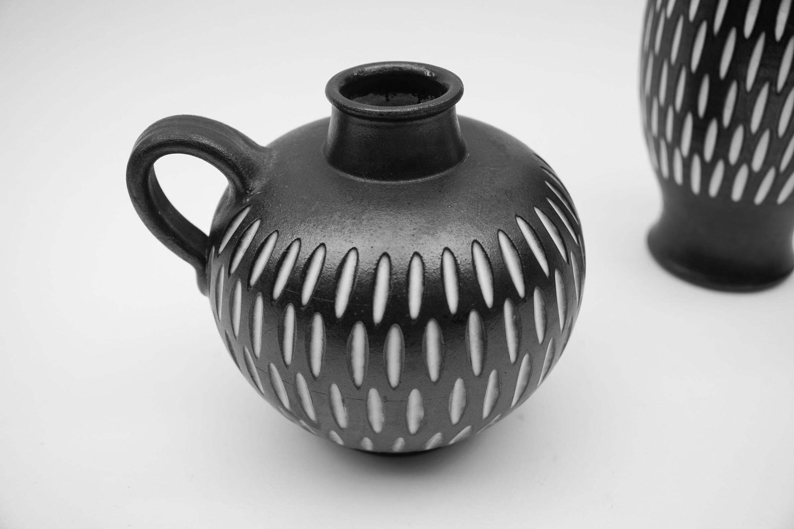 photo furniture Set Of 3 Studio Ceramic Vases By Wilhelm & Elly Kuch, 1960s, Germany