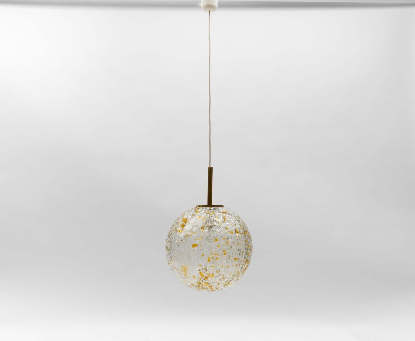 Lovely Mid Century Modern Glass Ball Pendant Lamp By Doria, 1960s Germany photo furniture