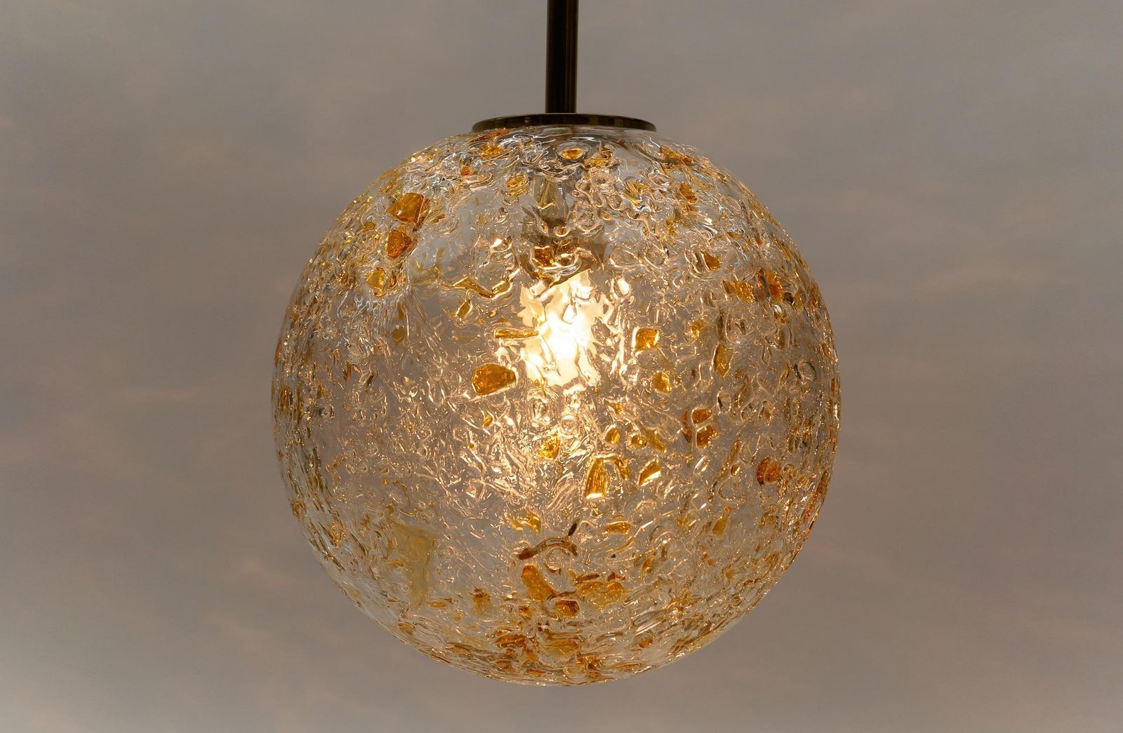photo furniture Lovely Mid Century Modern Glass Ball Pendant Lamp By Doria, 1960s Germany