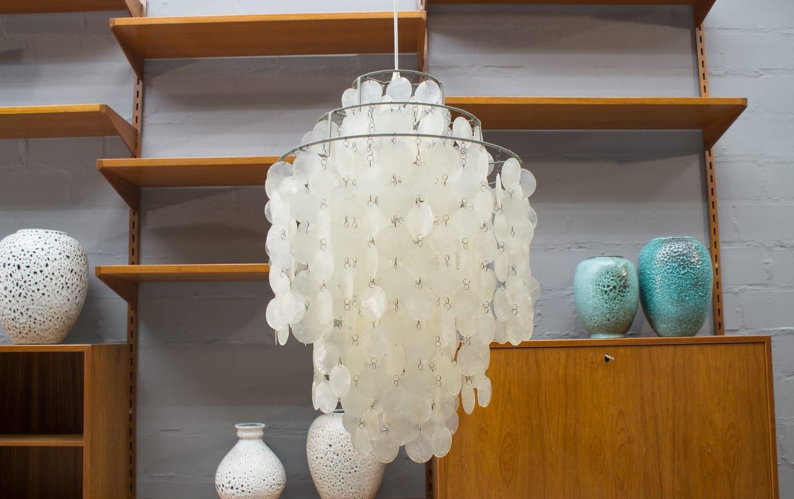 Pendant Lamp Or Chandelier Fun 1dm By Verner Panton For Lüber, Switzerland 1960s photo Lighting