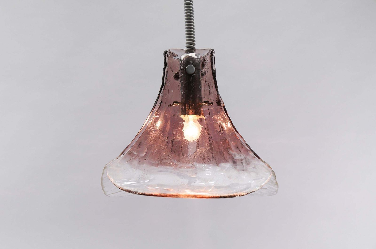 Lovely Violet Pendant Lamp For J.T. Kalmar In Murano Glass By Carlo Nason, 1970s photo 1062.0