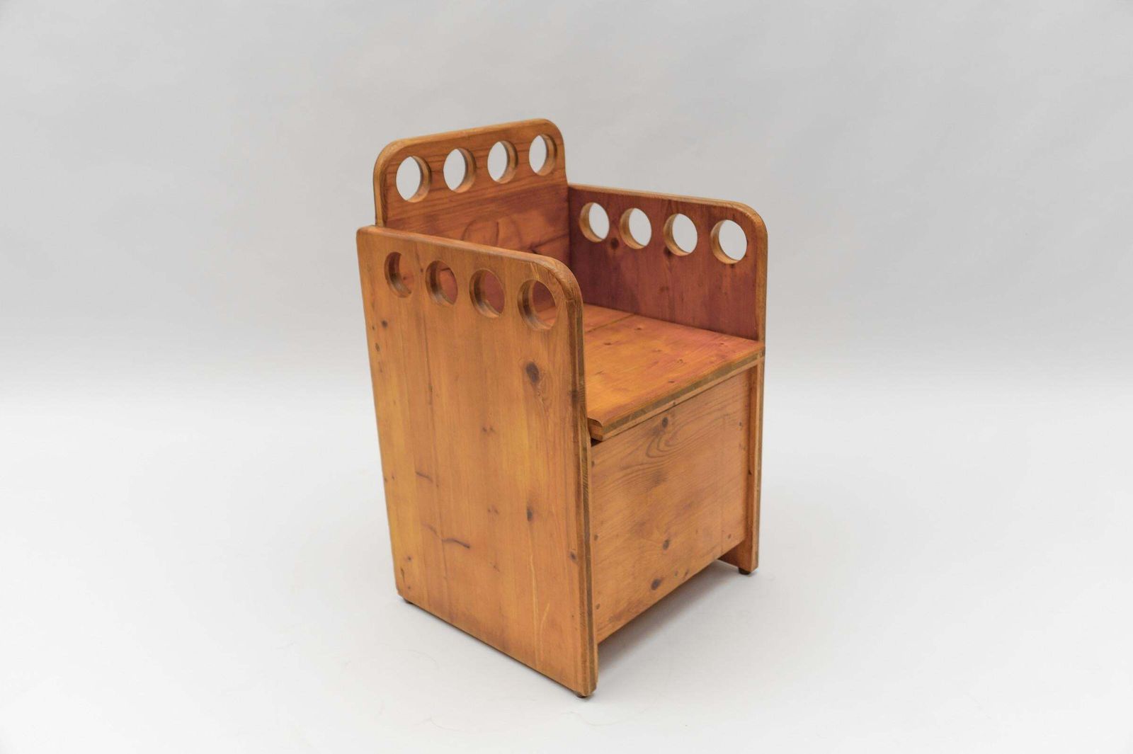 Awesome And Rare Scandinavian Pine Wood Childs Set   Chair And Bench, 1960s photo buy