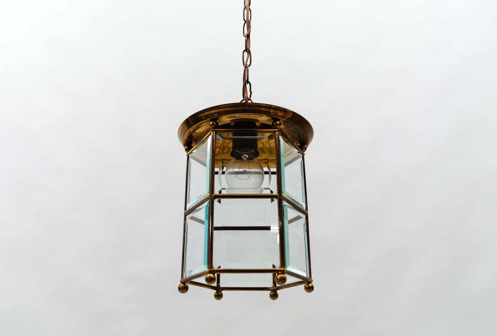 photo furniture Awesome Adolf Loos Lobmeyr Light Cut Glass And Brass, Austria 1930s