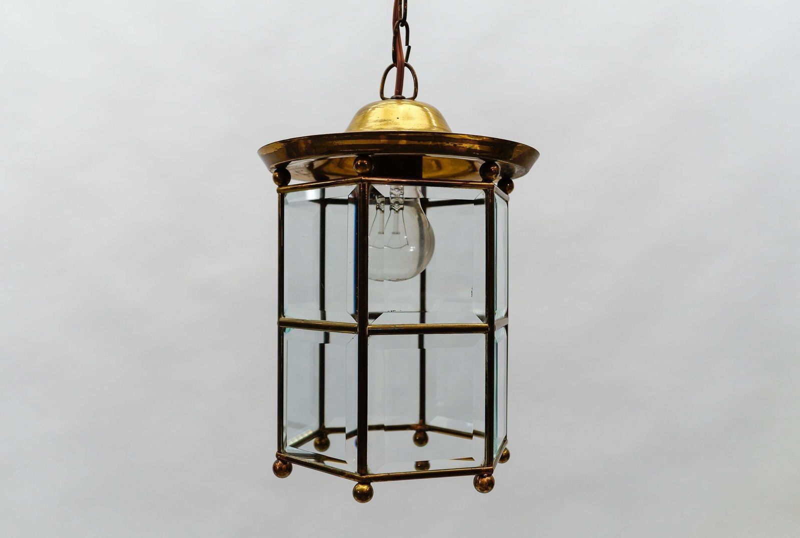 photo buy Awesome Adolf Loos Lobmeyr Light Cut Glass And Brass, Austria 1930s