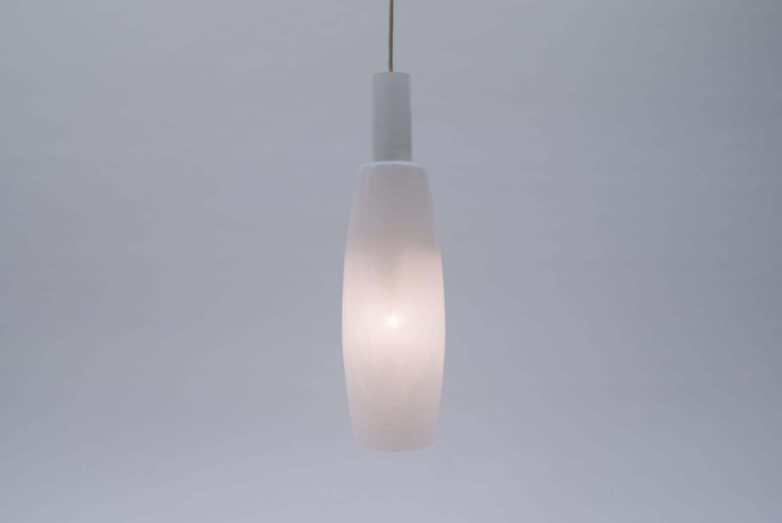 Rare Pair Of Cylindrical Glass Lamps, 1950s, Germany photo furniture