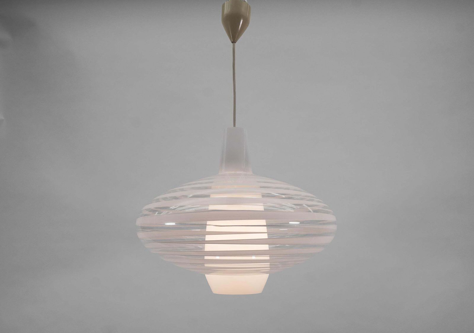 Rare Glass Pendant Light "Bari" By Aloys F. Gangkofner For Peill & Putzler photo buy