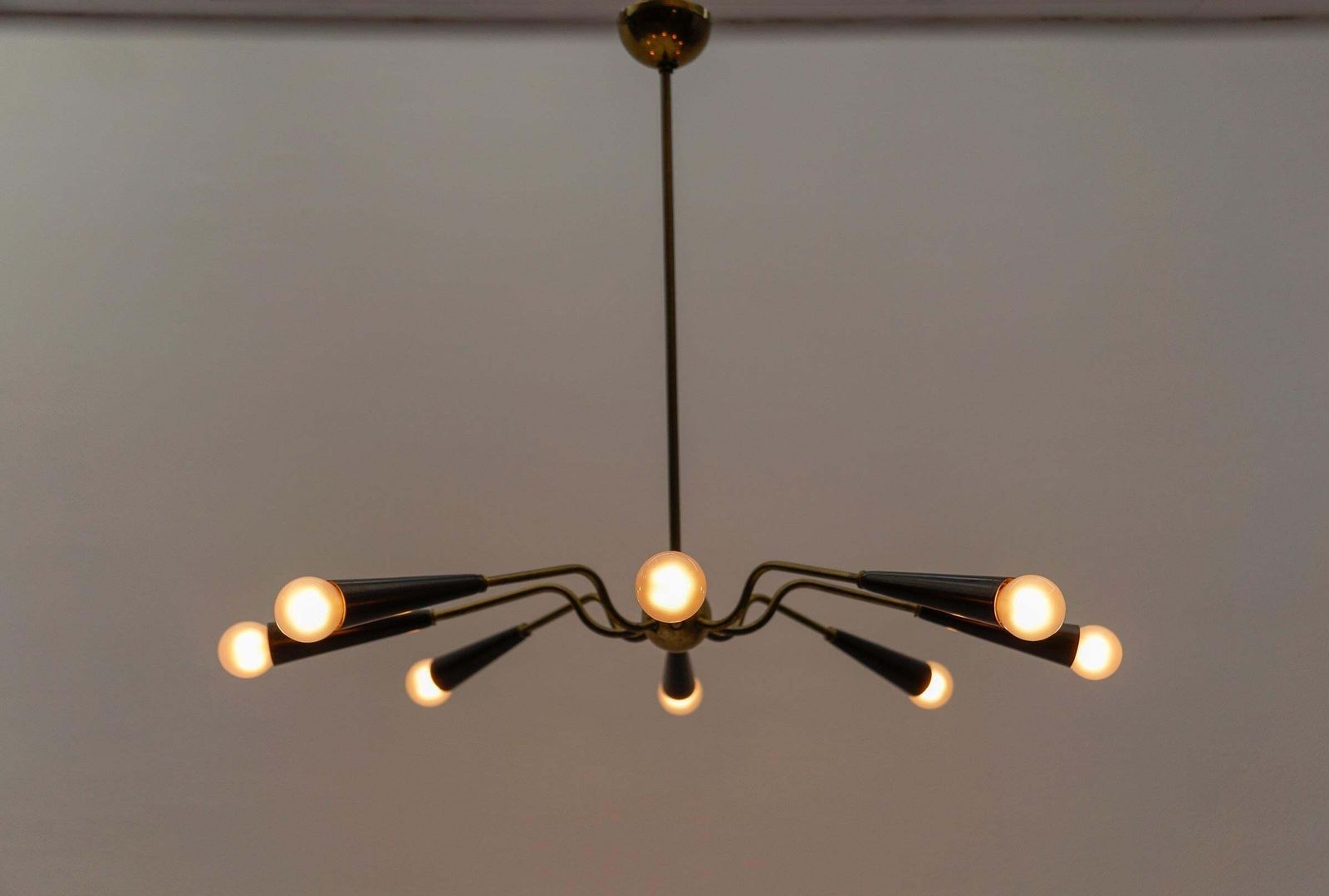 Awesome Sputnik Lamp In The Manner Of Arteluce, Italy, 1950s photo Lighting