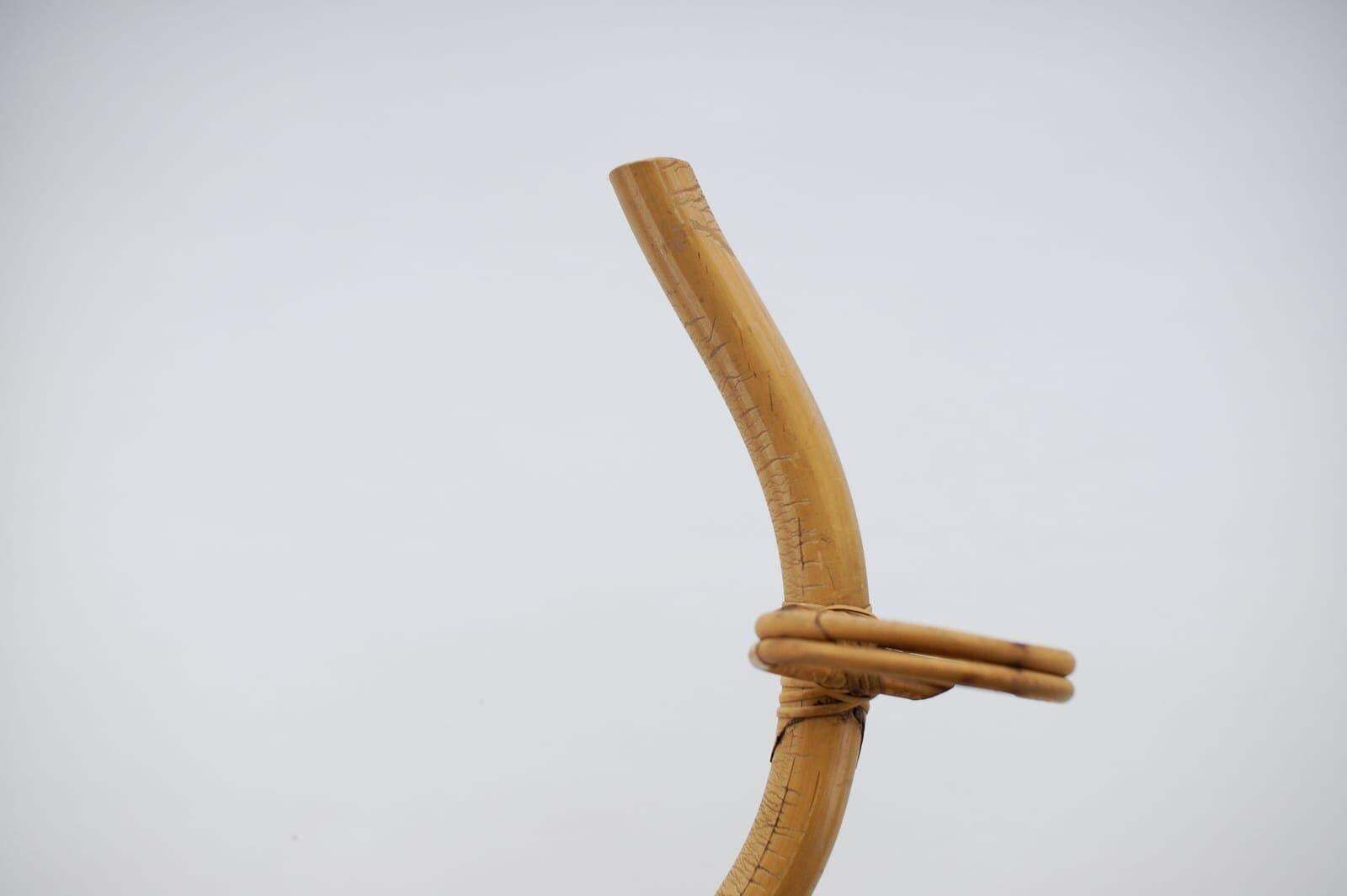 Rattan & Bamboo Flower Stand Bonaccina Attributed, Italy, 1950s photo Home Decor