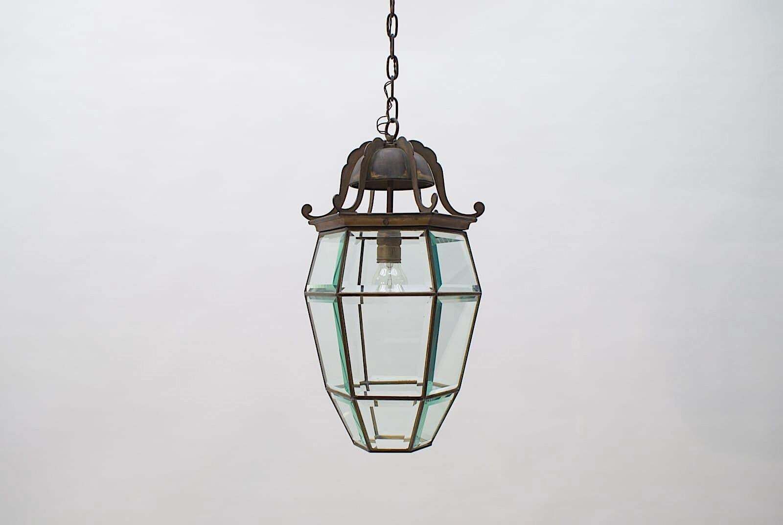 Lovely Adolf Loos Lobmeyr Style Light Cut Glass And Brass, Austria 1930s photo furniture
