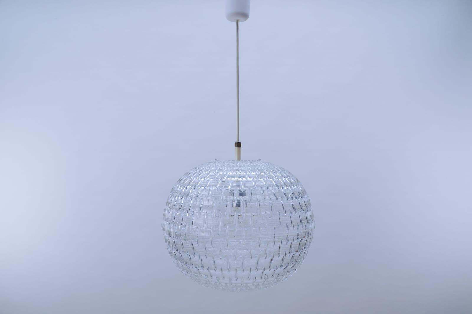 Clear Acrylic Pendant Lamp By Aloys F. Gangkofner For Erco Leuchten, 1960s photo 722.0